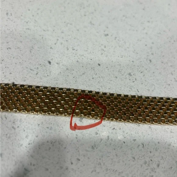 J. Crew Gold Watchband chain belt - Picture 8 of 8